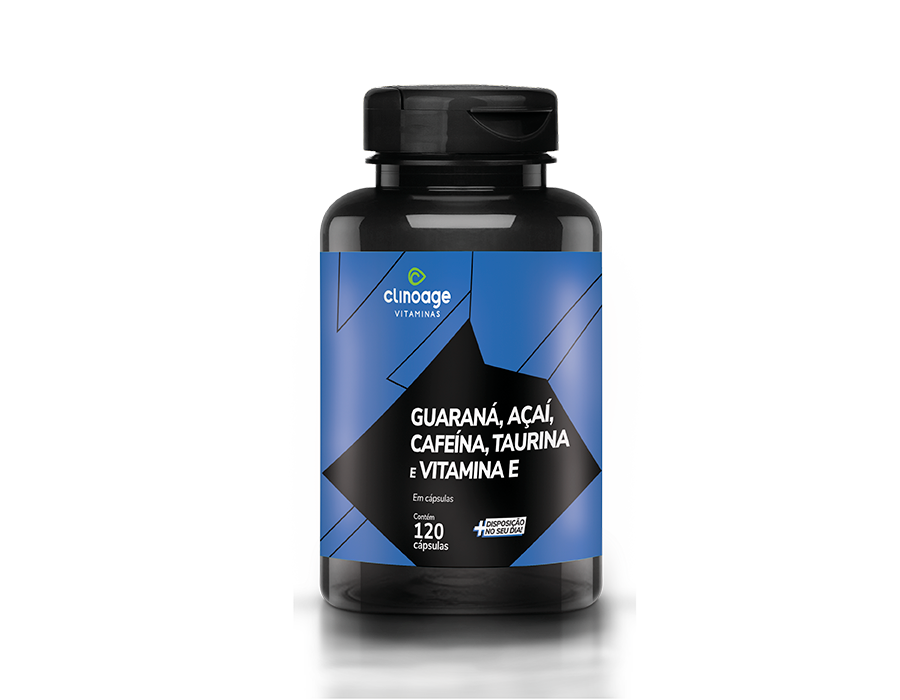 GUARANÁ, AÇAÍ, CAFEÍNA, TAURINA E VIT. E